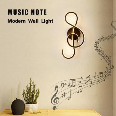 Modern LED Wall Lamp Note Wall Sconce for Bedroom Bedside Living Room Study Stairs Home Decor Indoor Lighting Fixture Luster
