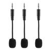 3PCS 3.5mm Jack Adjustable Flexible Extended Mini Microphone for Computer Mobile Phone