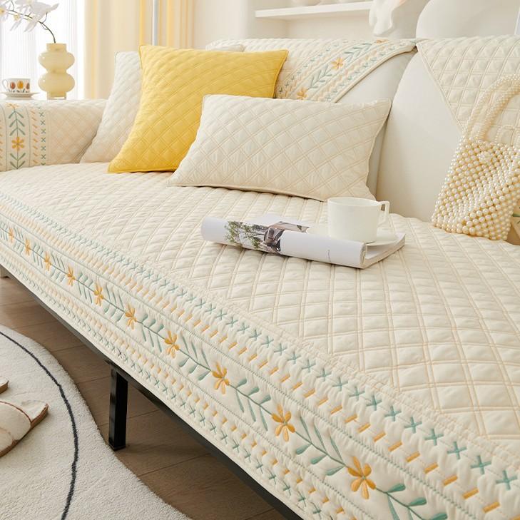

Small Fresh Sofa Cushion New Straight Row Backrest Non-Slip And Anti-Running Sofa Cover Is Specially Designed For Cross-Border Platforms 70*70cm