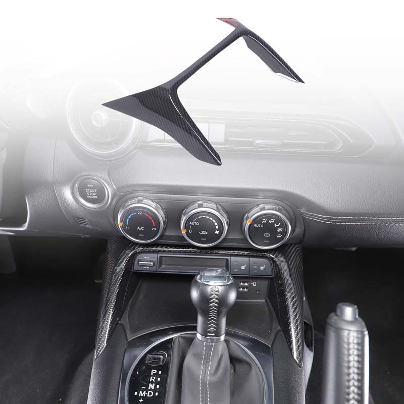 

Real carbon fiber For Mazda MX-5 ND 2016-2026 Car Center Console Front Decorative Frame Sticker Car Interior Accessories