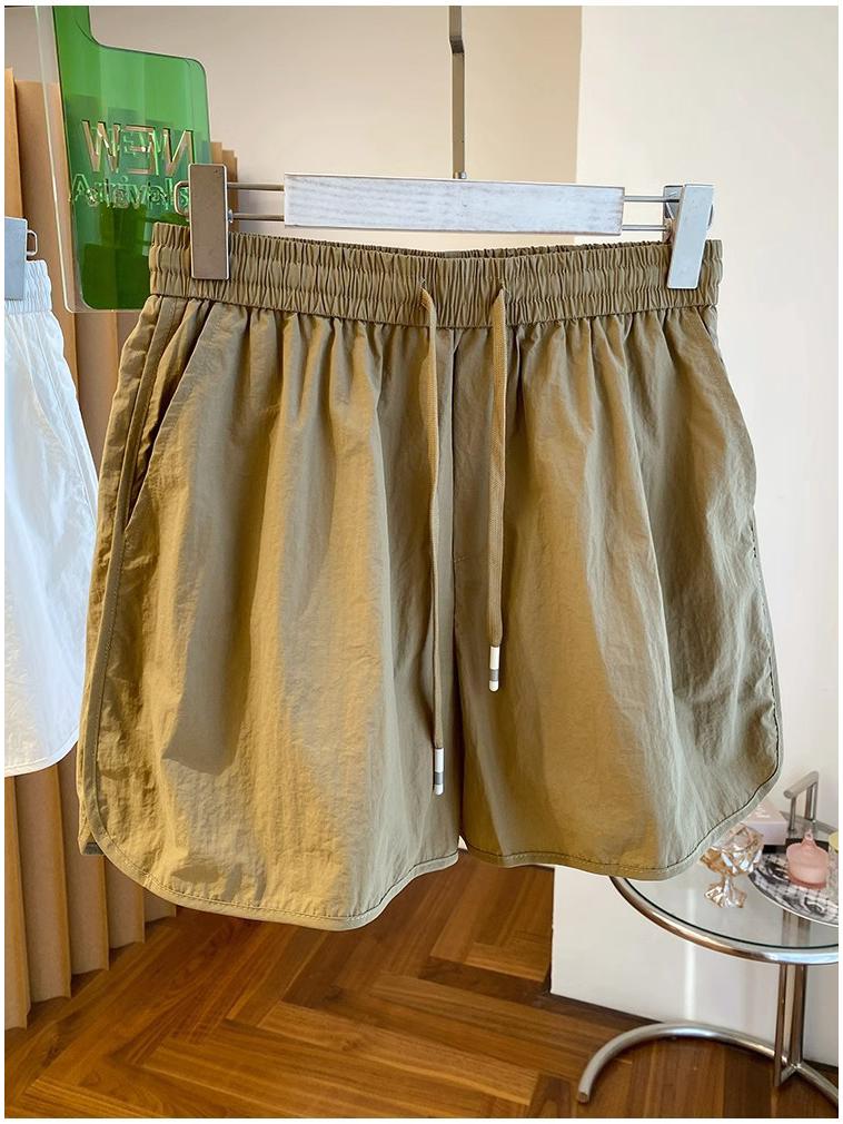 2024 Women's Quick-Dry High Waist Loose Sports Shorts - Slim Fit, Elastic, Wide-Leg, All-Match Summer Casual Wear