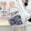 Japanese manga pain bag girl student versatile shoulder portable messenger bag millet display bag JK transparent schoolbag