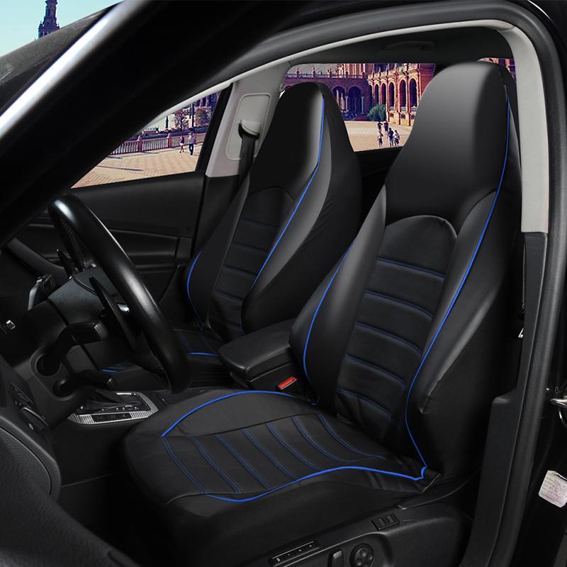 Coprisedile Auto in Ecopelle Set Completo Compatibile con Airbag e Sedile Posteriore Diviso Coprisedili Universali per Auto Stile Coprisedile Auto Interni Auto