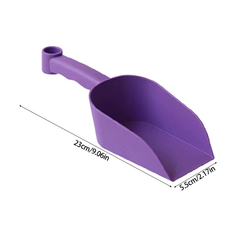 Plastic Garden Scoops Hand Tool Deep Body Hand Shovel with Hanging Hole for Soil Transfer and Routine Cleanup Tasks Daily