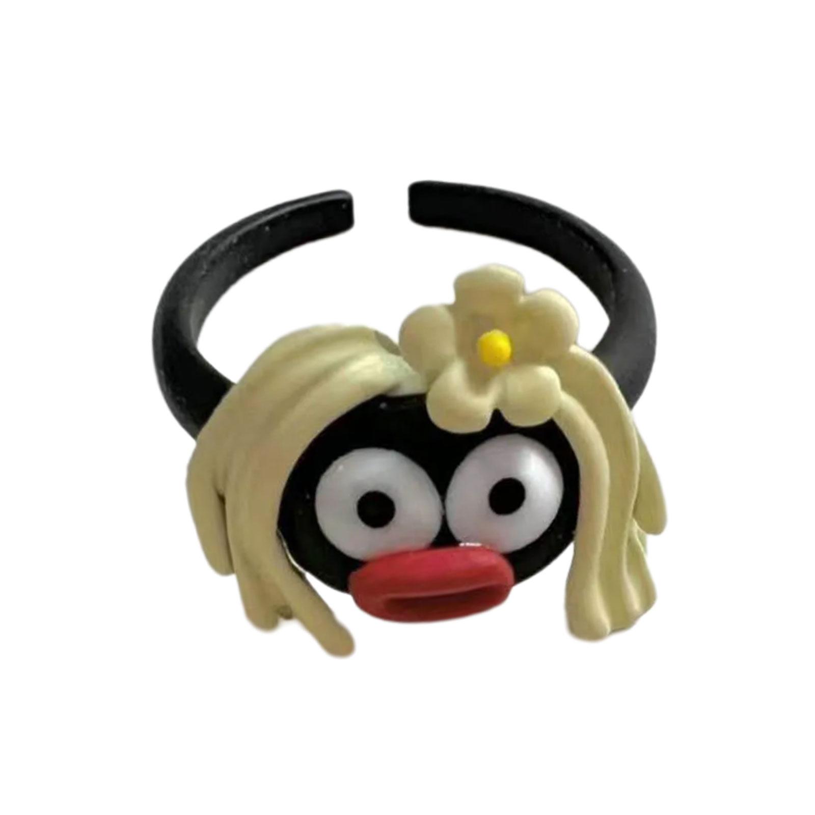 

Уникальная уродливая кукла вдохновляет кольца ювелирные изделия модные кольца для пальцев женское украшение силиконовый аксессуар удобные кольца 2