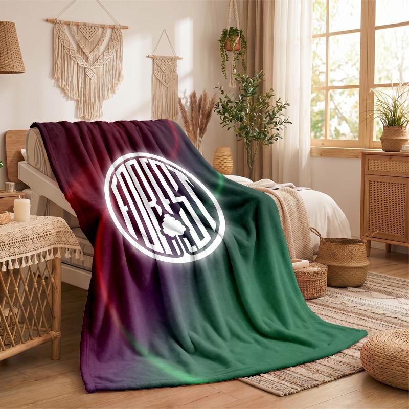 Nottingham Forest Football Print Flannel Blanket Soft Warm Sofa Bed Throw Blanket For Home Office Bedroom