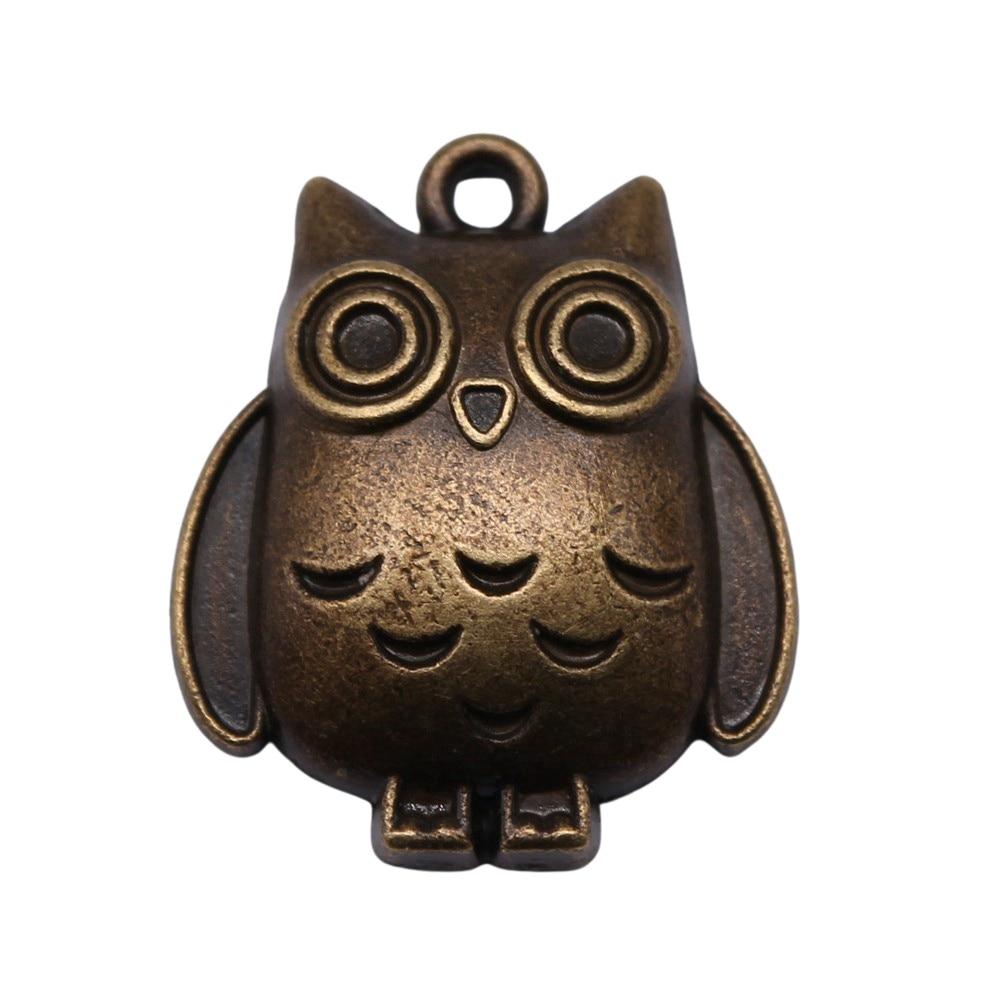 

5шт Подвески Сова Подвески Античная Бронза Цвет Цинковый Сплав 21X25мм