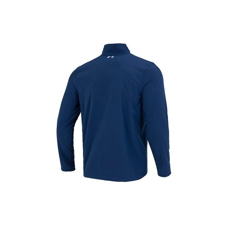 Under Armour Solid Color Sports Casual Jacket Men Jackets Blue 1373407-408