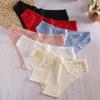 3Pcs/Set Lace Woman Panties Silk New Female Underwear for Woman Seamless Solid Lingerie Panties 3Pcs Free Shipping