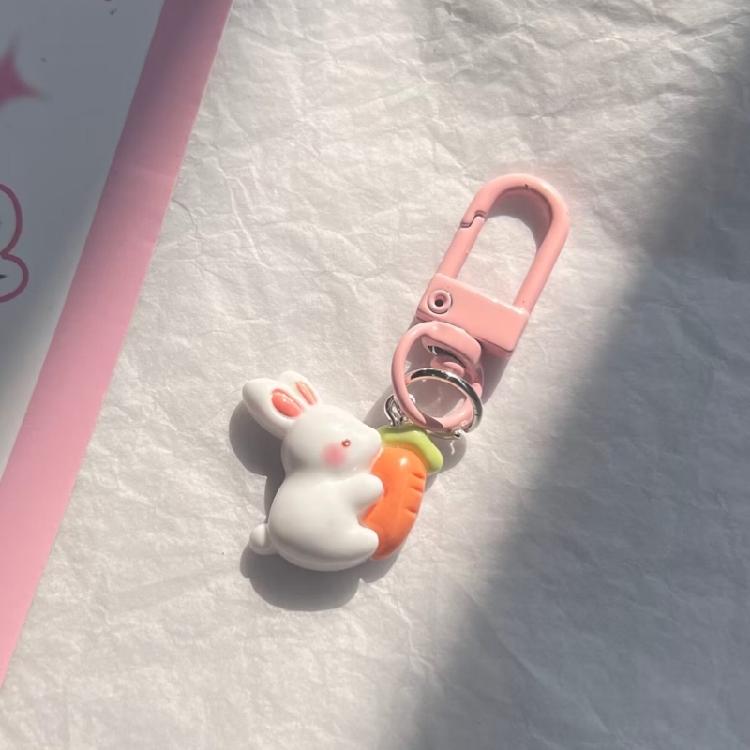 Miniature Rabbit Ornament Delicate Rabbit Keyring Pendant Cute Bag Decorations