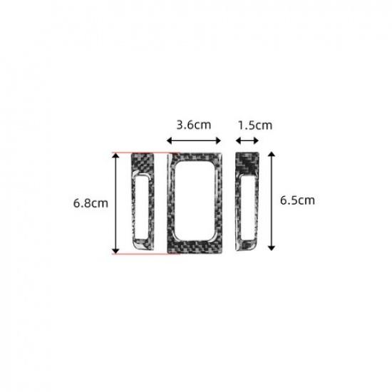 Bright Carbon Fiber Car Front AC Air Vent Frame Cover For Toyota Corolla 06-12