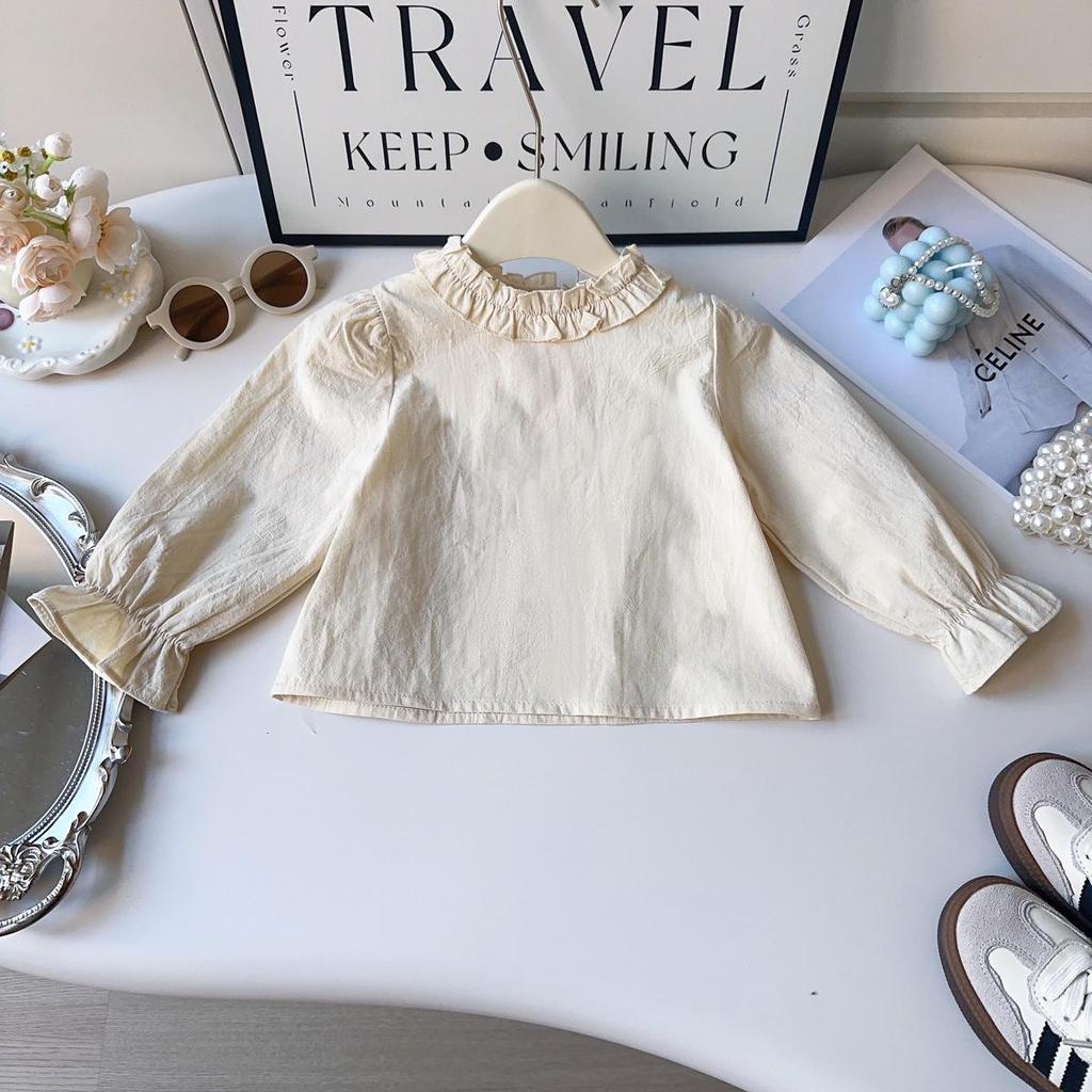 Mädchenmode-Set: Langärmeliges Hemd, Ärmellose Jeansweste und Lange Hose - Frühling/Herbst-Kollektion