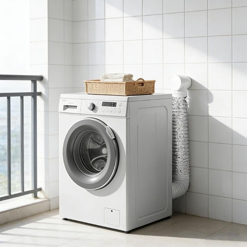 Practical Dryer Air Fitting Quick Connecting Exhaust Hose Space Saving Dryer Vent Connector for Small Laundry Rooms