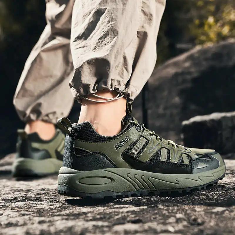 Fashion Verdes Slip-resistant Top Quality Shoes Boots Men Laces Boots Men Sneakers Sport Health Athlete Deadlift New Style