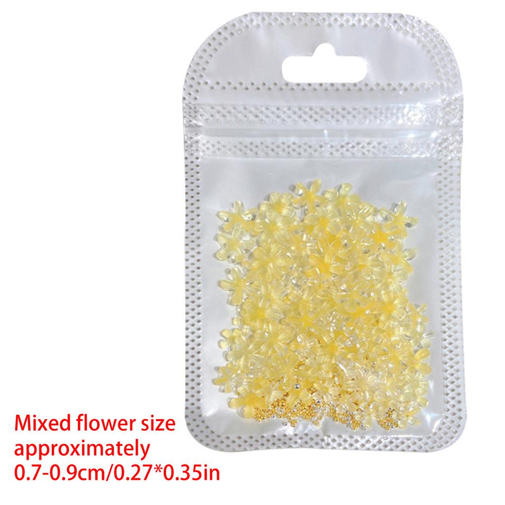 White Pink Flower Nail Charms 3D Flower Nails Art Charms Manicure Supplies DIY Nail Decorations for Acrylic Nails