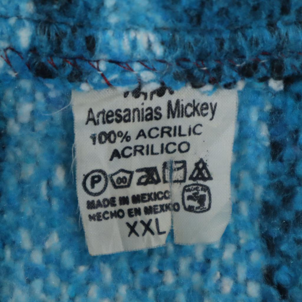 ARTESANIAS MICKEY 80s 90s Old Striped Pattern Long sleeve Mexican Parker Men's Used