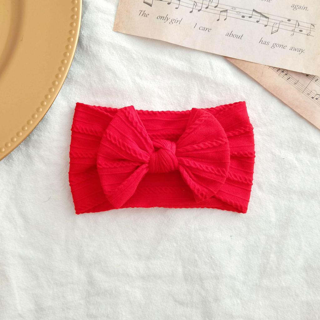 European & American Elastic Nylon Bow Baby Headband Hair Accessories