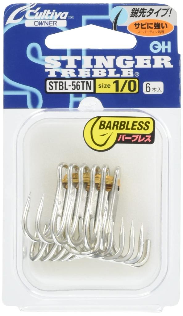 OWNER Triple Hook STBL-56TN Stinger Triple Hook No. 1/0