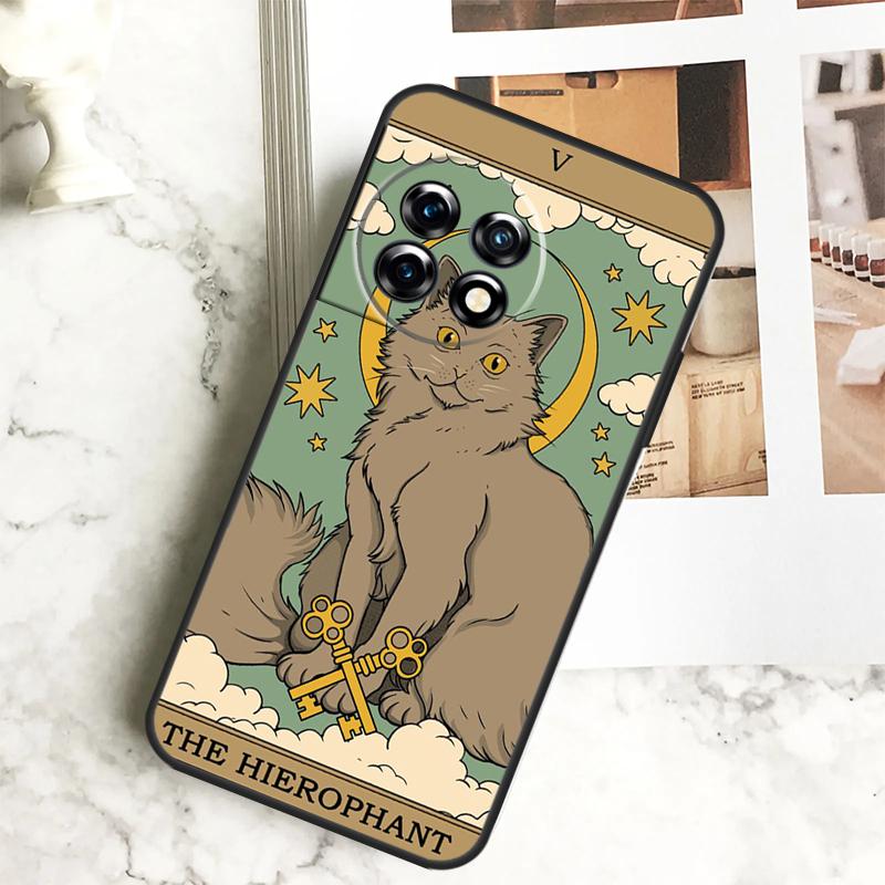 Cats Tarot Witchcraft Case For OnePlus 12R 12 11 9 10 Pro 10R 9R 8T 10T Nord CE 2 3 Lite 2T N10 N20 N30 CE4 Cover