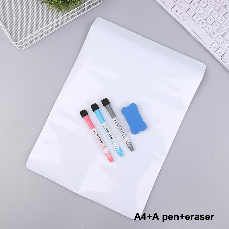 A3 A4 Size Magnetic Whiteboard Dry Erase White Boards Soft Home Office Kitchen Flexible Pad Fridge Stickers Memo Message Board