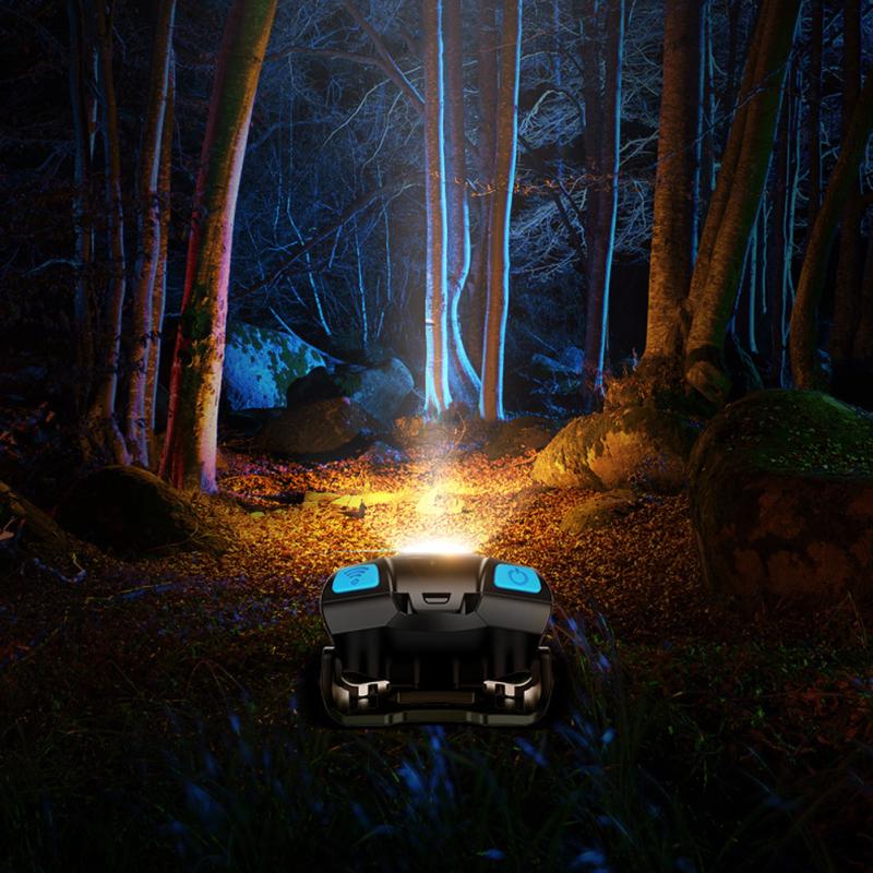 Reflektory LED Mocne Światło Ładowanie Indukcyjne Zdalne 3000 Latarka Zestaw Słuchawkowy Super Jasna Nocne Wędkowanie Lampa Górnicza