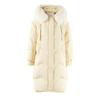 Women's Hooded Fur Collar Long Down Jacket