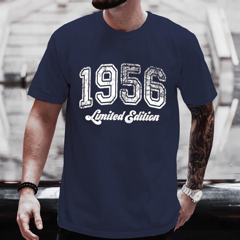Vintage 1956 Birthday TShirt Birthday Shirt Funny Retro Limited Edition Tee Tshirt for Unisex Tee Tops Short Sleeve Unisexs Clothing