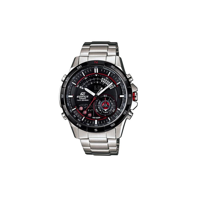 

Casio EDIFICE Trendy Fashion Racing Classic Pointer Dual Display Dial Sports Waterproof Quartz Movement Stainless Steel Strap Japanese ERA-200DB-1AV чорний