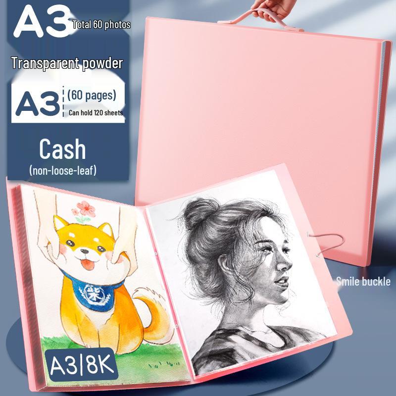 A3 Kids' Sketchbook: 8K Painting Picture Book, 4K Artwork Storage Album, Art Reference Guide