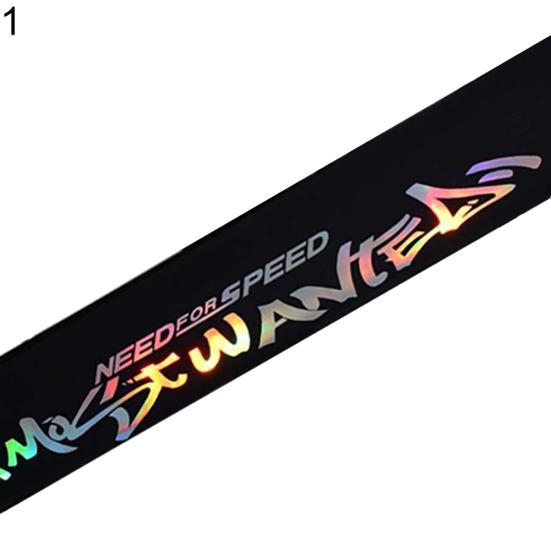 Letters Design Car Front Rear Windshield Colorful Reflective Sticker Decal Decor