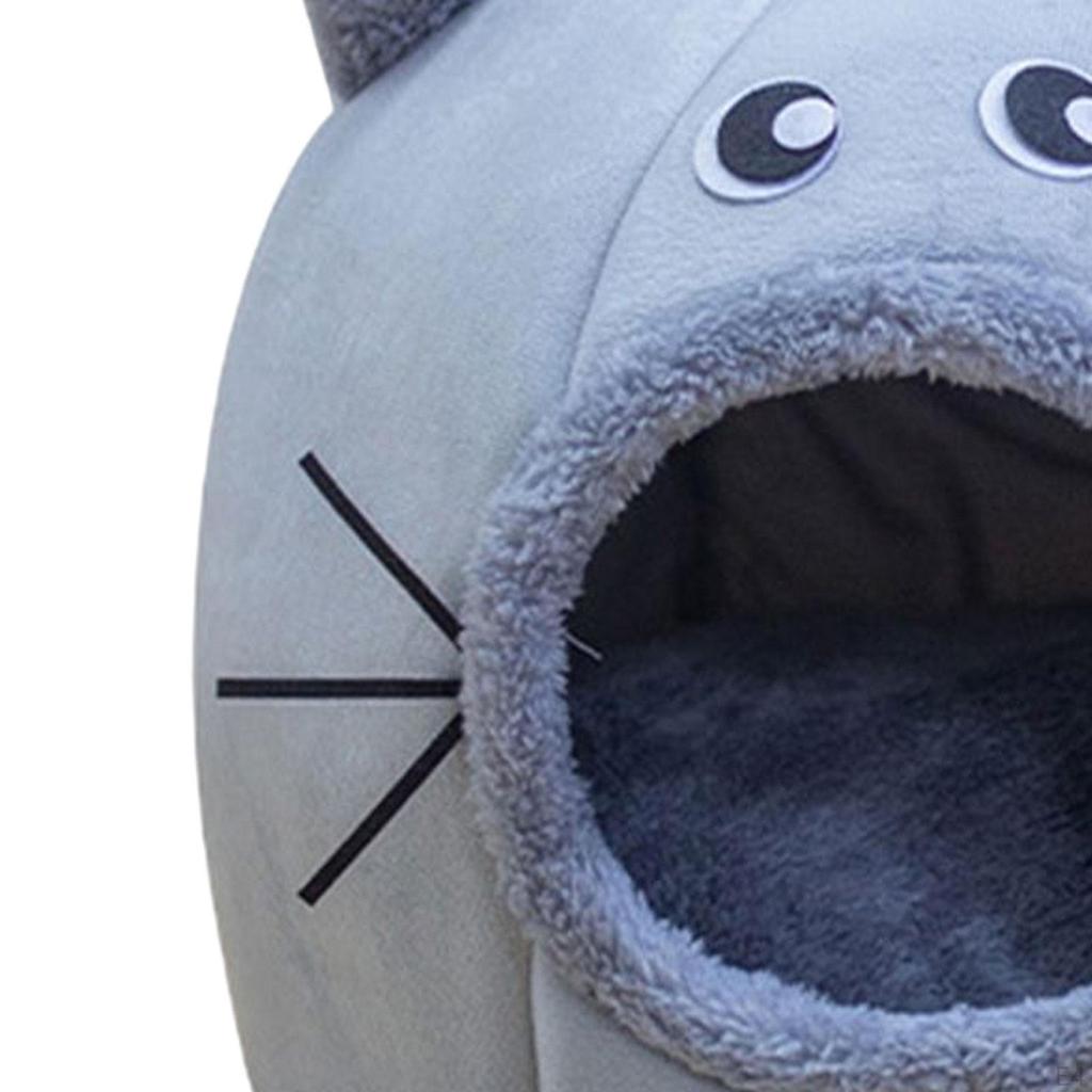 Self Warming 2 In 1 Foldable Cave House Animal Shape Nest Pet Sleeping Bed for Cats and Small Dogs