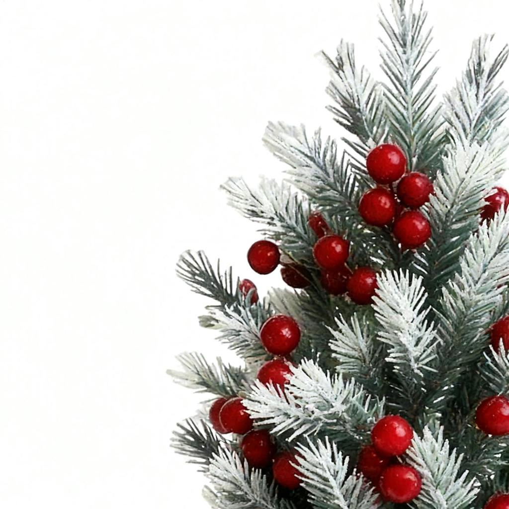 Faux Cedar Trees 22 Inch Realistic Greenery Faux Tree Outdoor With Red Berries For Yard Lawn Patio Porch Pathway Planter Flower