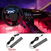 LED Car Neon Light Foot Light 2 In 1 LED Interior Decoration Backlight Cigarette Lighter USB Atmosphere Lamp Decorative Light