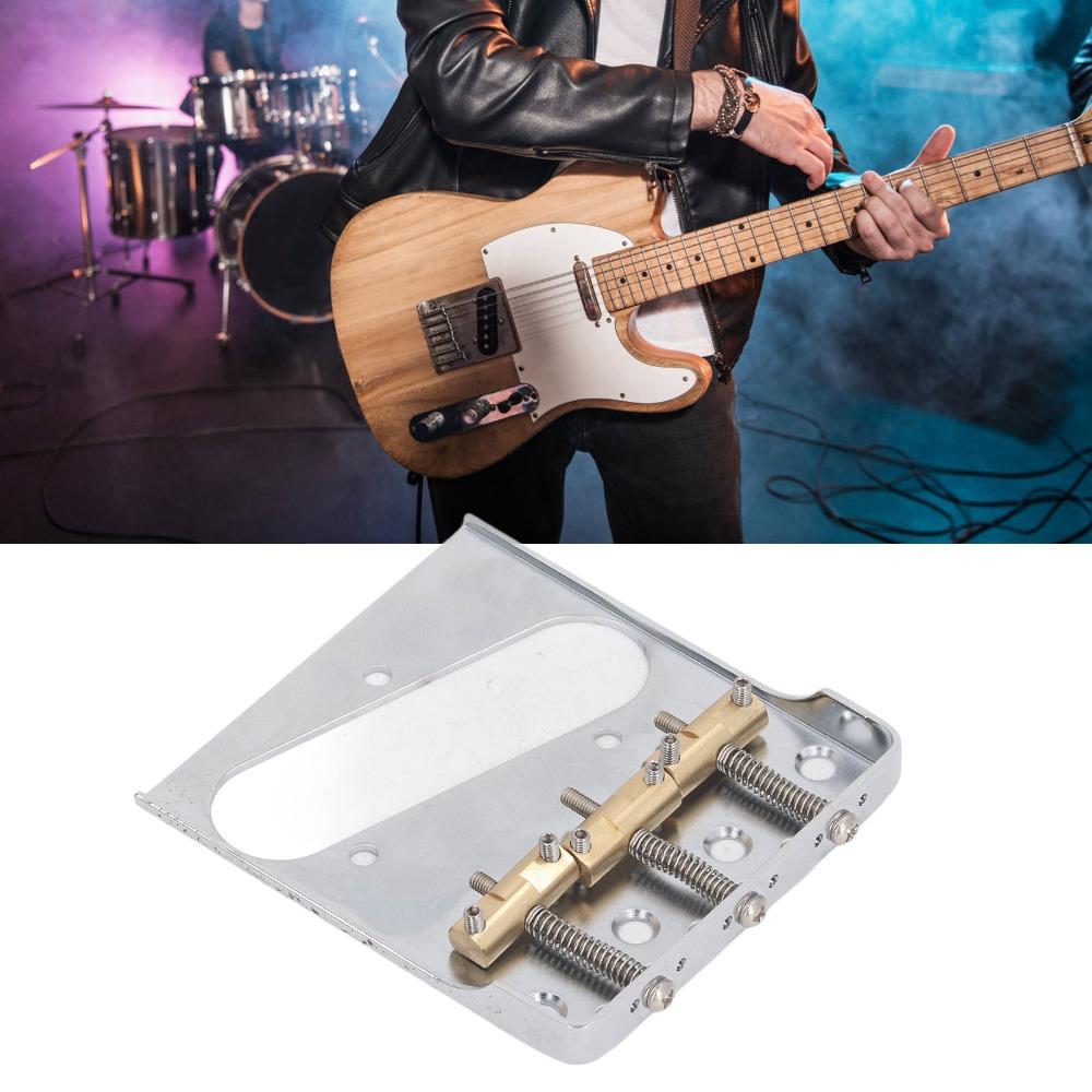 Cut-Down Sides Guitar Bridge Tailpiece 3 Saddles Vintage Guitar Bridge For Electric Guitar