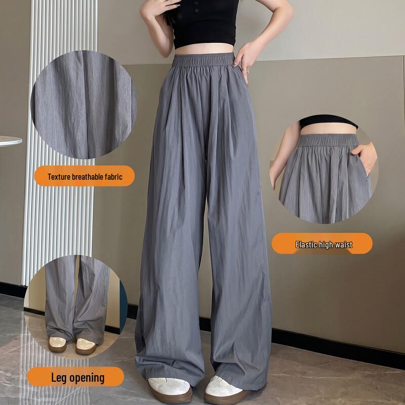 Baleno Women's High-Waist Loose Wide-Leg Summer Pants