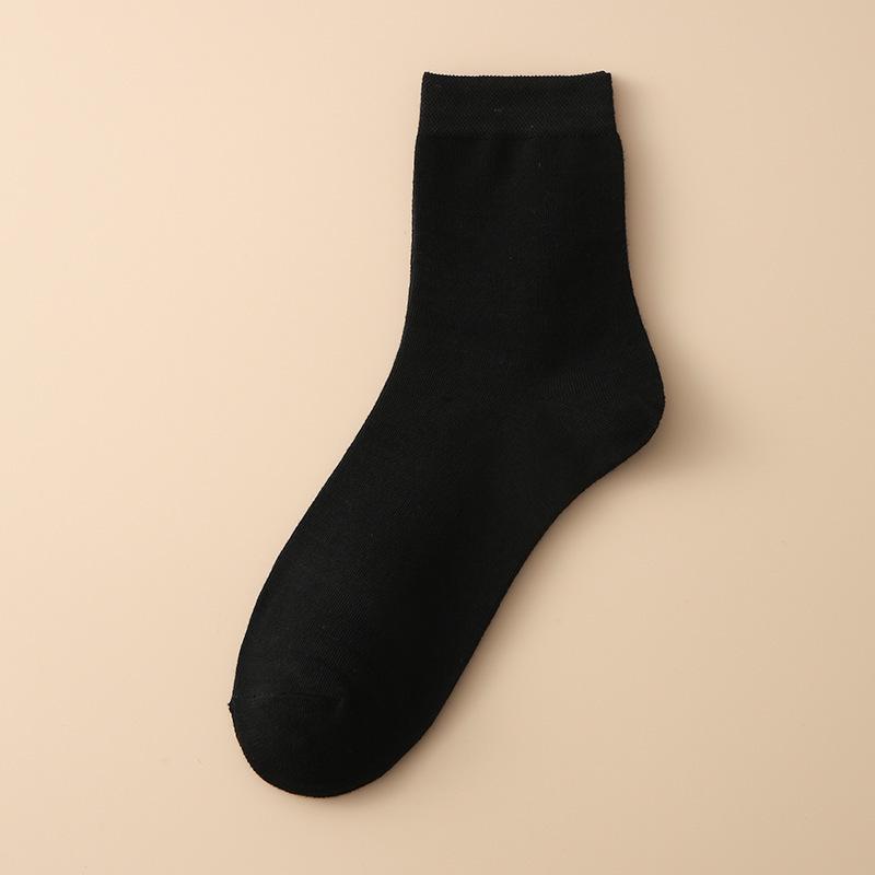 

Чоловічі шкарпетки високої труби однотонні - Дихаючі, з високою посадкою, Ділові довгі шкарпетки для осені та зими One Size