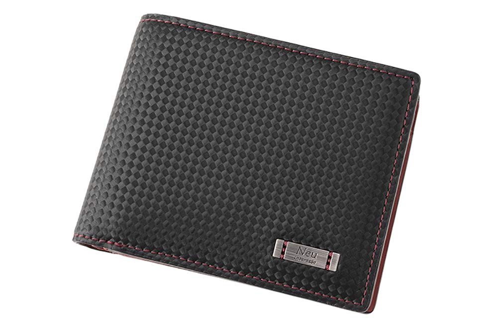 

Neu Interesse Мужской кошелек бифолд Nacht 3541 [01] Черный x Красный