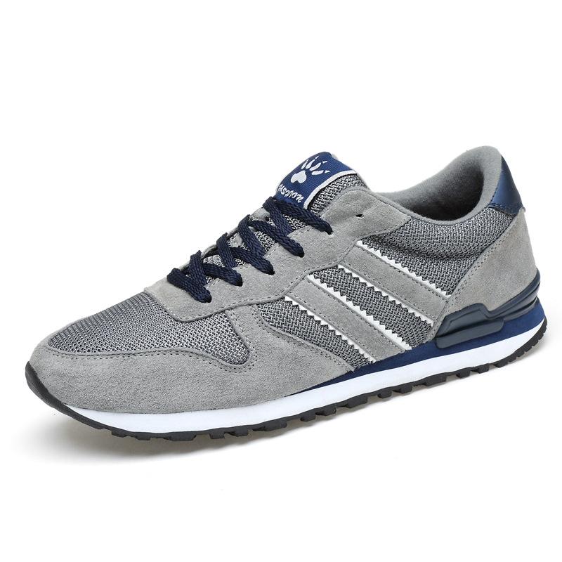 

2025 лето мужская обувь спортивная обувь мужская дышащая сетчатая обувь сетчатая обувь трендовая обувь корейская версия повседневная обувь мужская обувь для бега 44 серый