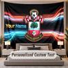 Custom Name Text Tapestry Southampton FC Personalized Polyester Wall Tapestry For Bedroom And Room