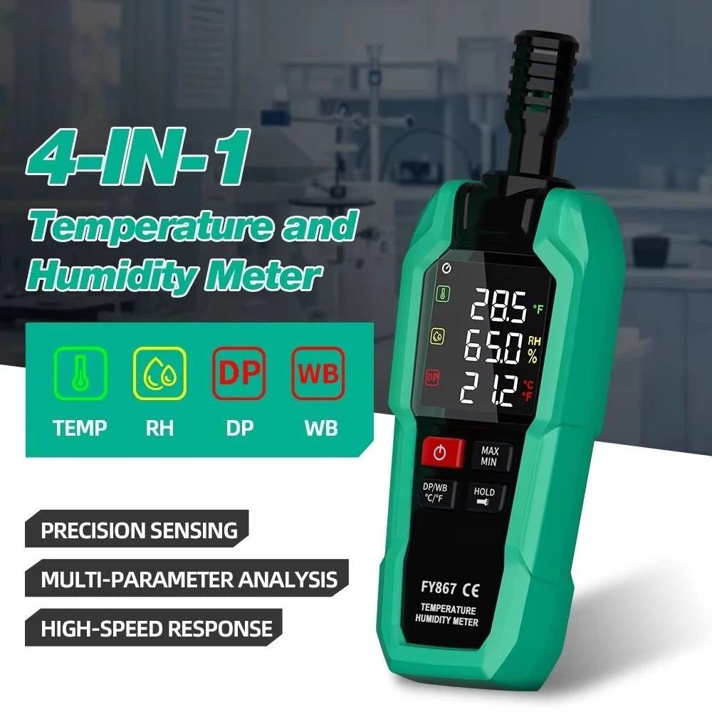 High Precision Digital Psychrometer Advanced Sensor Temperature & Humidity Meter  Dew Point