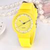 Women Fashion Casual Silicone Strap Analog Pink Girl Quartz Round Watch Relogio Feminino Simple Round Horloges Ladies Watches