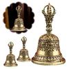 Mosadzný Tibetský Zvon Ručne Vyrábaný Vajra Zvon a Tĺčik Sada Budhistické Tibetské Zvončeky Nástroj na Meditáciu Zvukové Liečebné Nástroje
