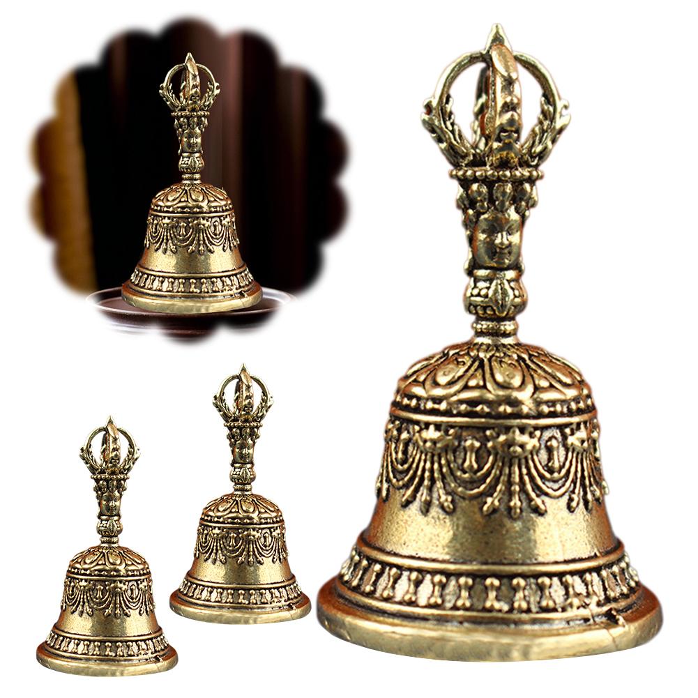 Mosadzný Tibetský Zvon Ručne Vyrábaný Vajra Zvon a Tĺčik Sada Budhistické Tibetské Zvončeky Nástroj na Meditáciu Zvukové Liečebné Nástroje