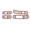 For Toyota Highlander XU70 2024 Car Window Lift Switch Button Cover Trim Door Armrest Panel Interior Accessories Stainless Steel