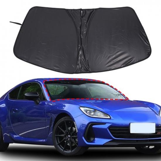 Black Front Windshield Sunshade Cover For Subaru BRZ/Toyota 86 2012-2025