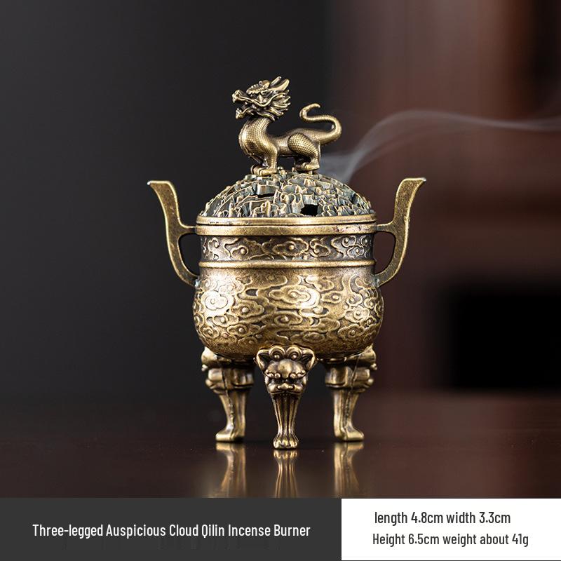 Creative Alloy Mini Indoor Incense Burner - Perfect for Homes, Hotels, and Small Decorative Spaces