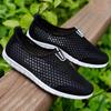 Herren Sommer Hollow Sandalen Atmungsaktive Mesh-Stoffschuhe Lässige Sportliche Slipper