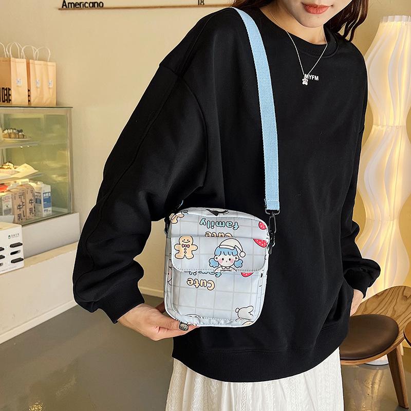 Large capacity student tutoring bag women's bag new shoulder bag sweet messenger bag