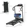 Electric Treadmill, Foldable, with LCD Display, Speed 0.8-10km/h and 3 Programs, Power 500 W, 123 x 62 x 117 cm, Black