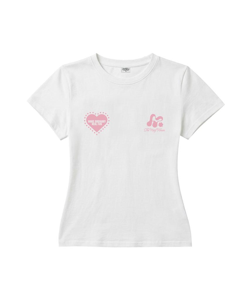 Deomopeuhauseu Morf Heart Slim Fit Short Sleeve T-Shirt Ivory